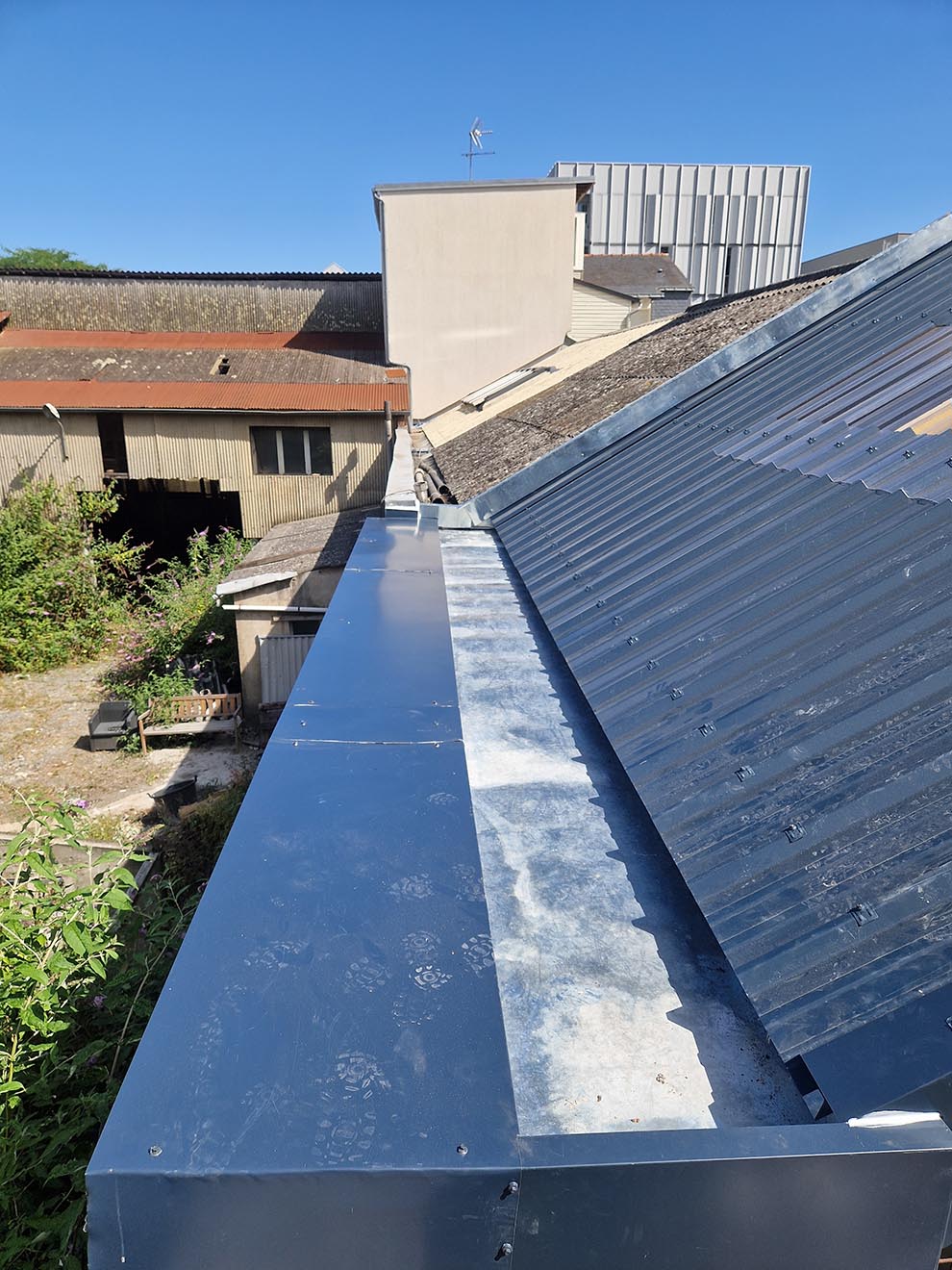 Détail collecte et évacuation des eaux pluviales